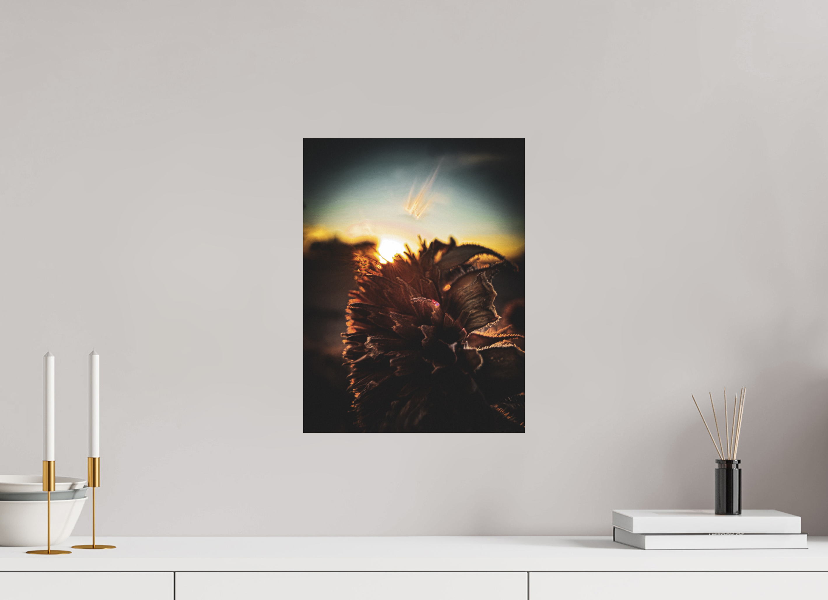 12 x 16″, Photo Print On Fuji Crystal DP II Sunflower By The Railroad