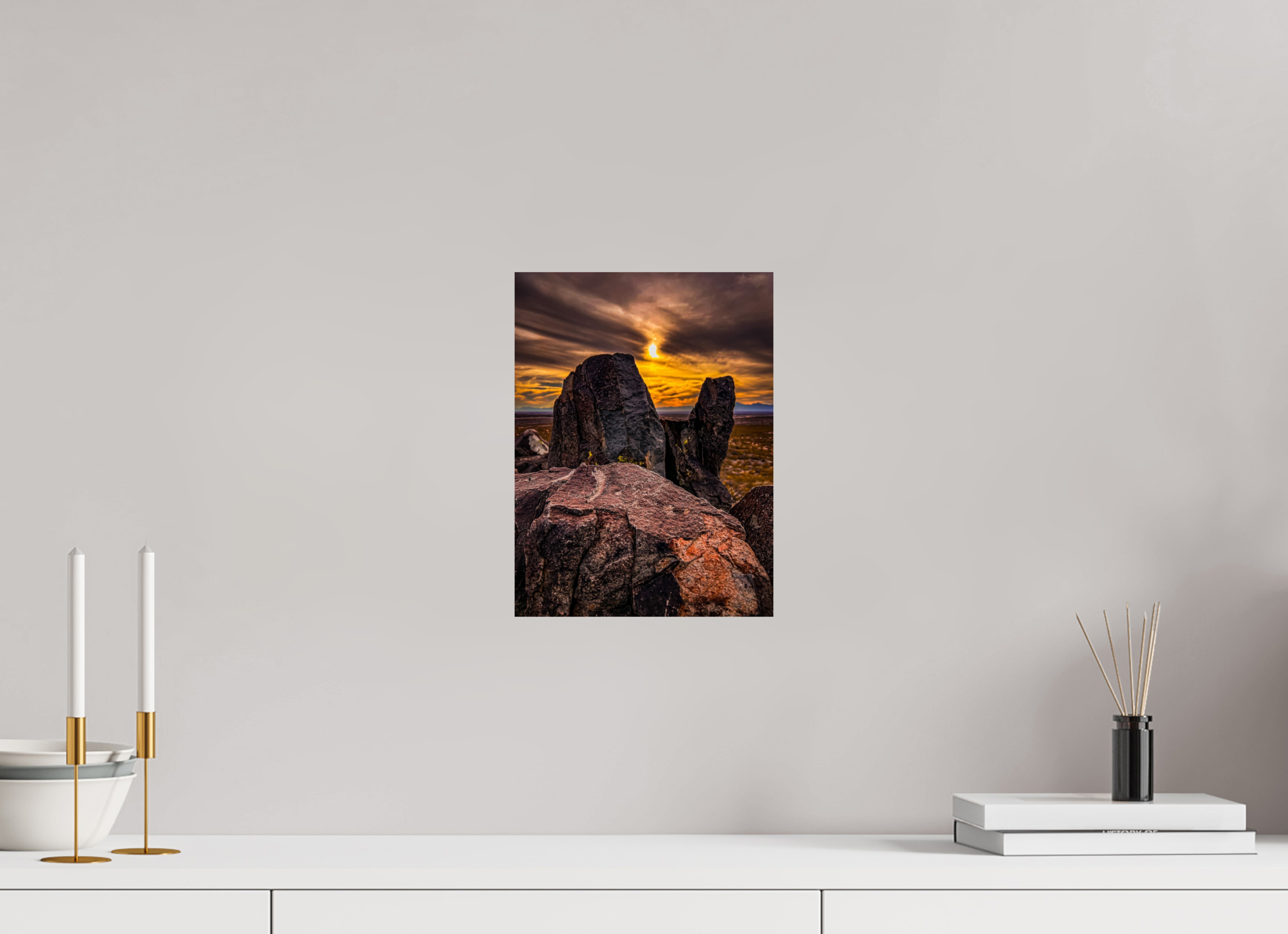 9 x 12″, Photo Print On Fuji Crystal DP II Three Rivers Petroglyphs