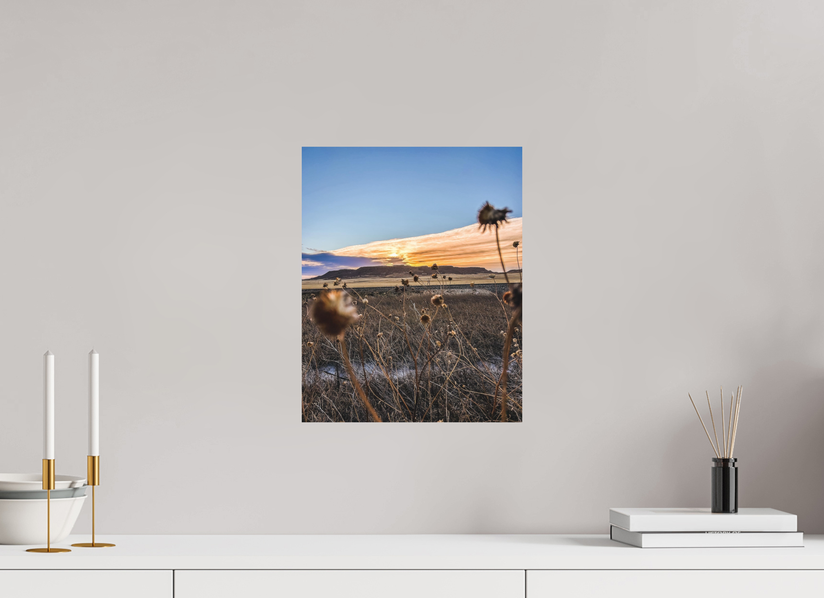12 x 15″, Photo Print On Fuji Crystal DP II Roadside Sunrise