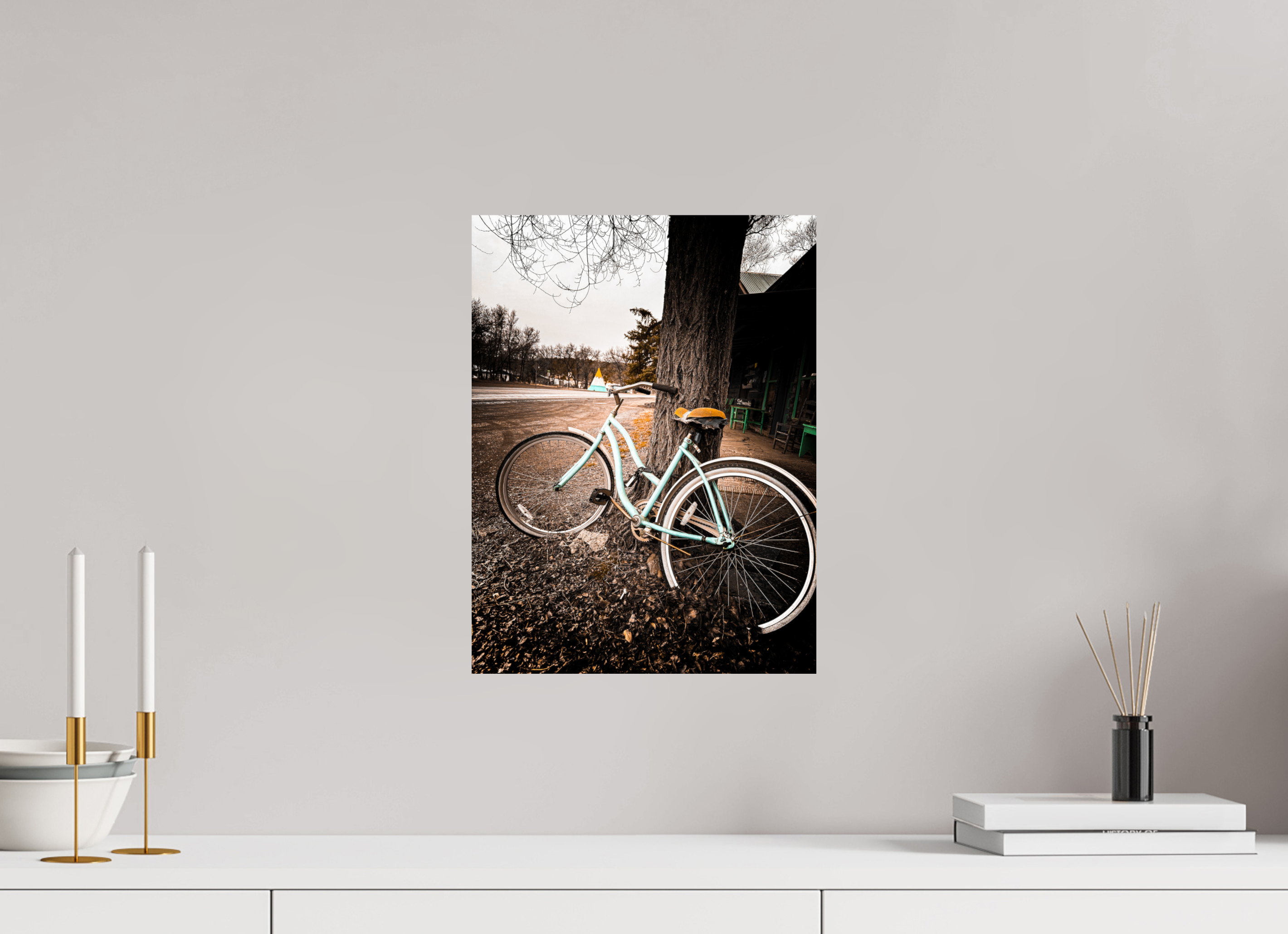 12 x 16″, Photo Print On Fuji Crystal DP II Abandoned Bike