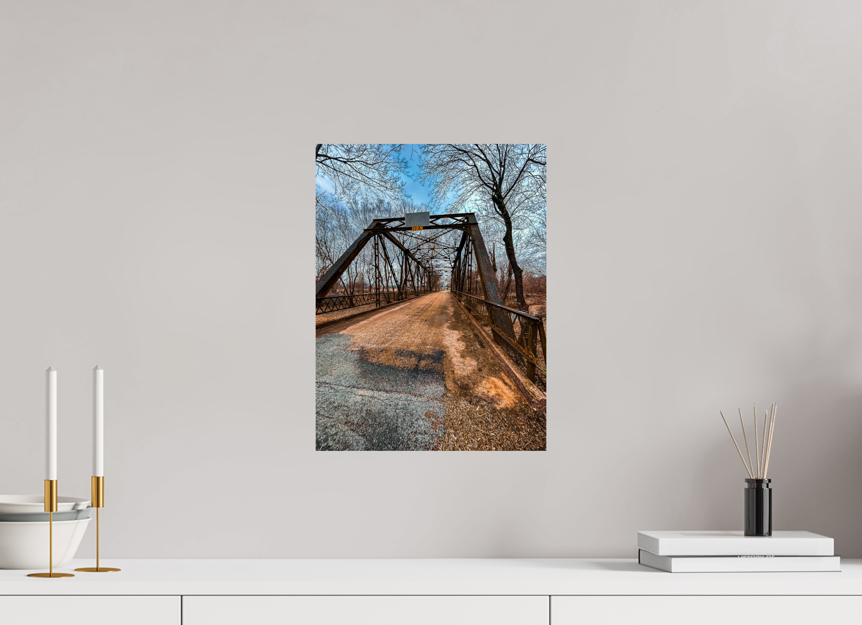 12 x 16″, Photo Print On Fuji Crystal DP II Abandoned Bridge