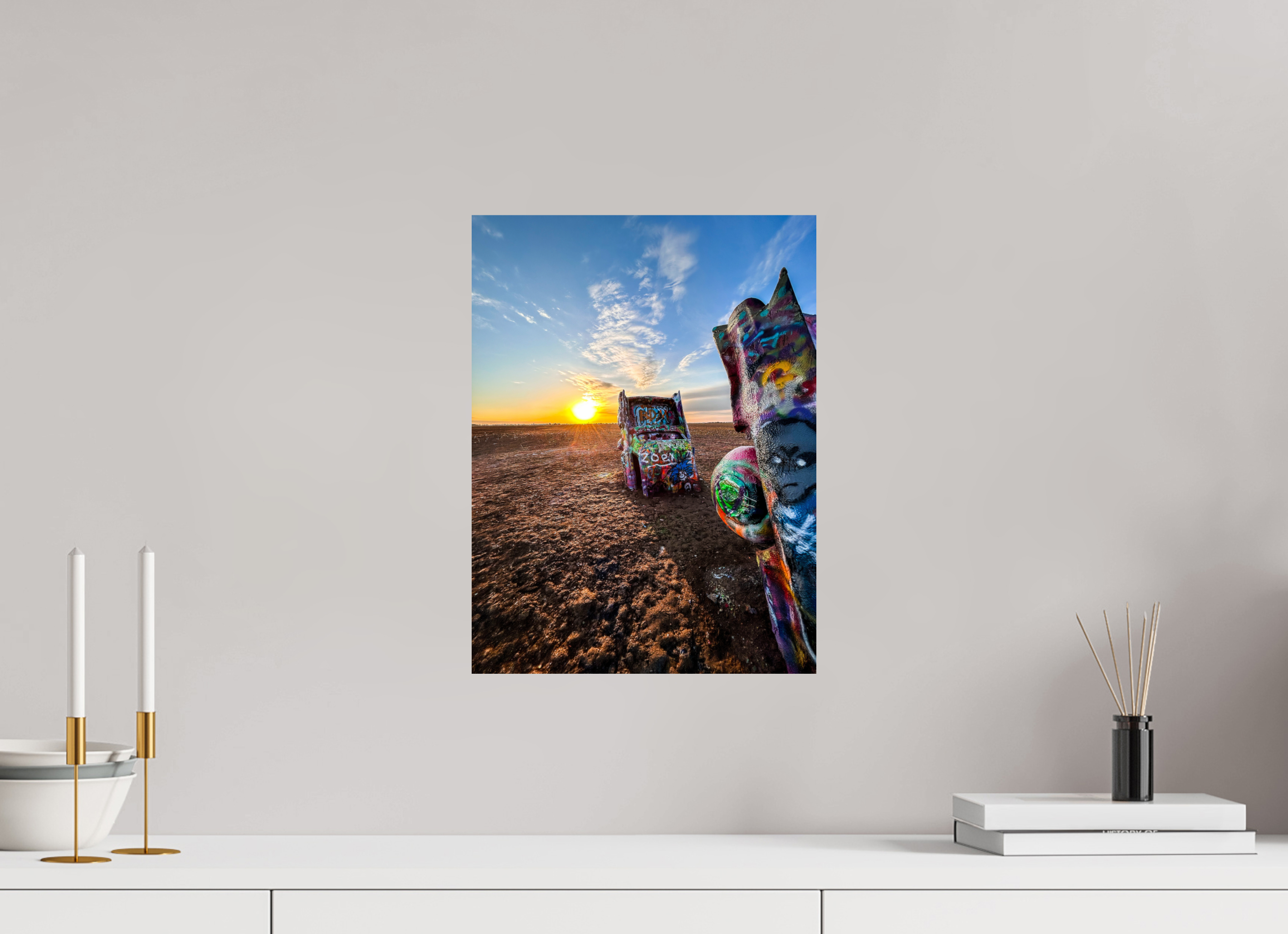 12 x 16″, Photo Print On Fuji Crystal DP II Cadillac Ranch