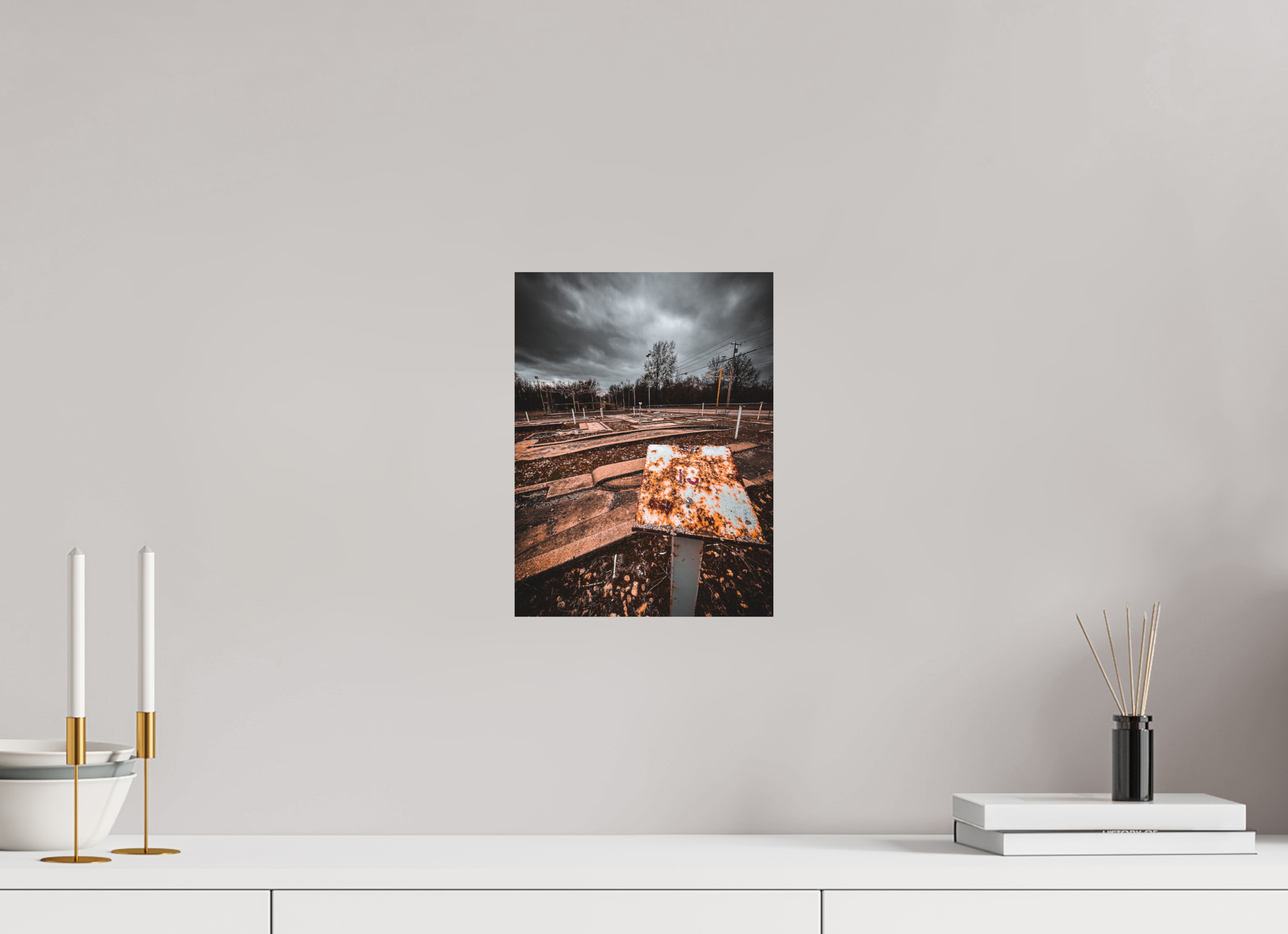 9 x 12″, Photo Print On Fuji Crystal DP II Abandoned Mini Golf