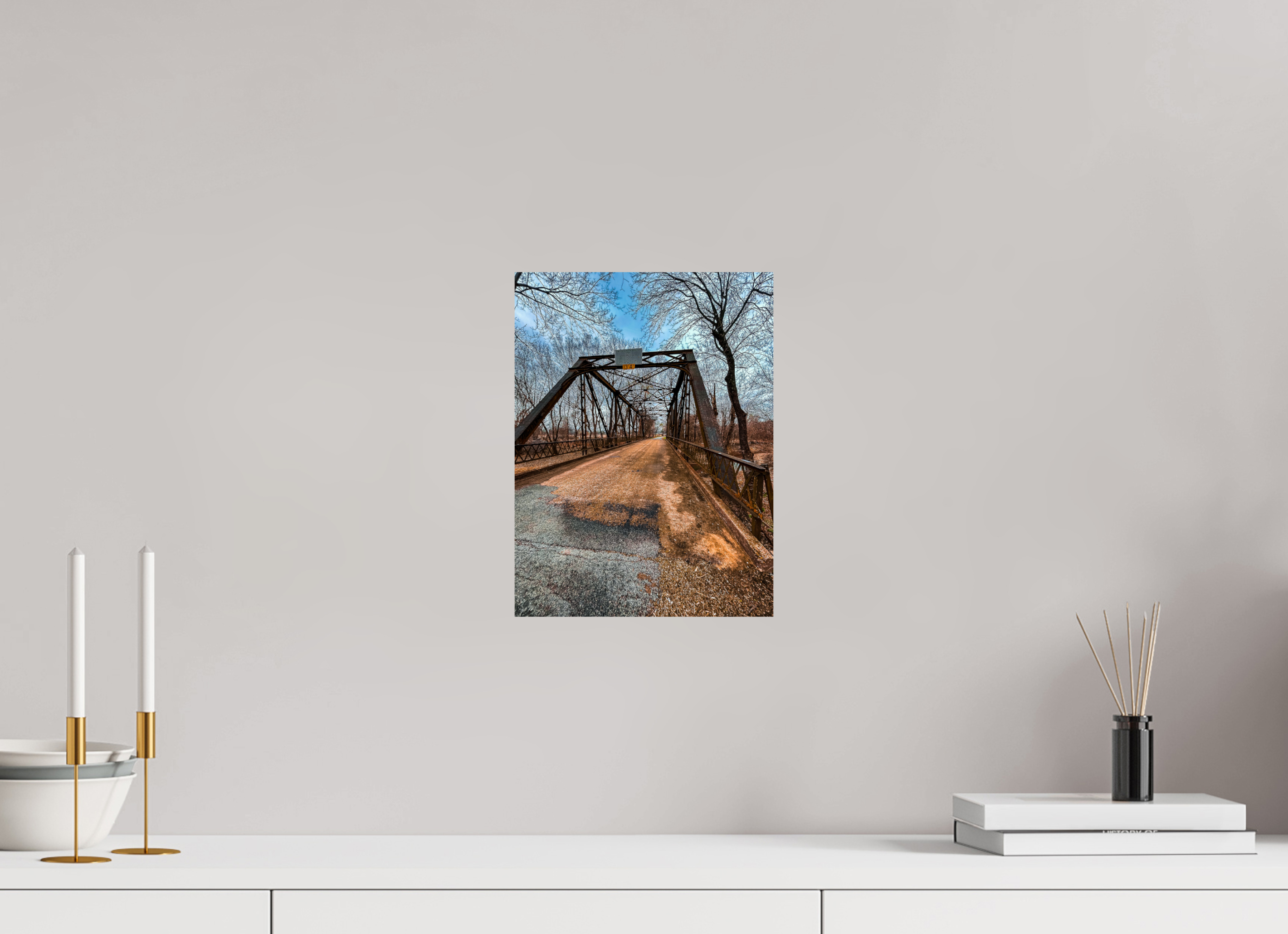 9 x 12″, Photo Print On Fuji Crystal DP II Abandoned Bridge