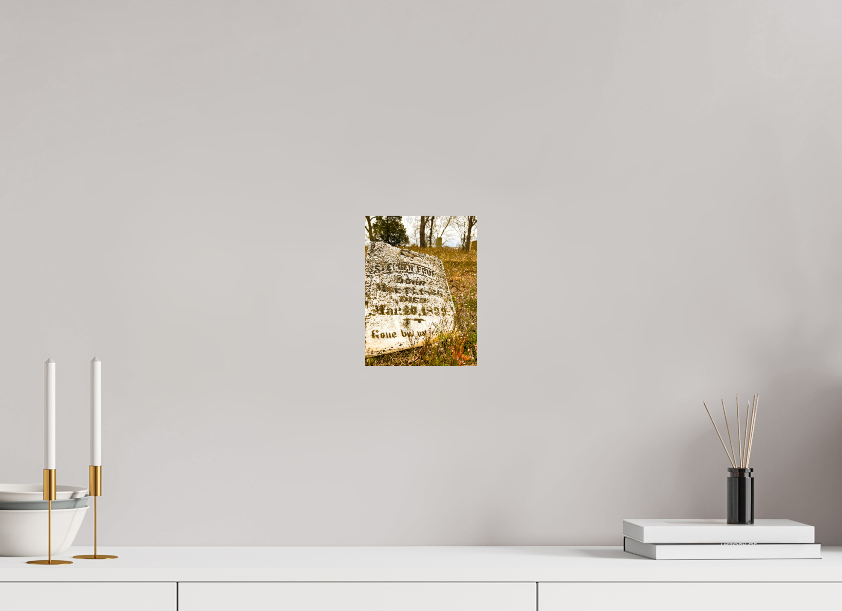 6 x 8″, Photo Print On Fuji Crystal DP II Old Gravestone