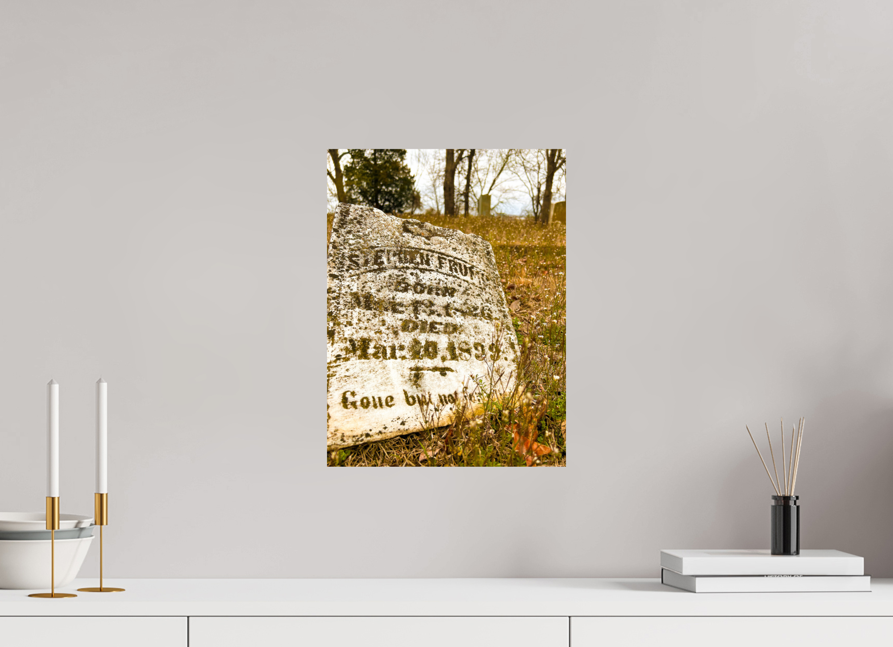 12 x 16″, Photo Print On Fuji Crystal DP II Old Gravestone