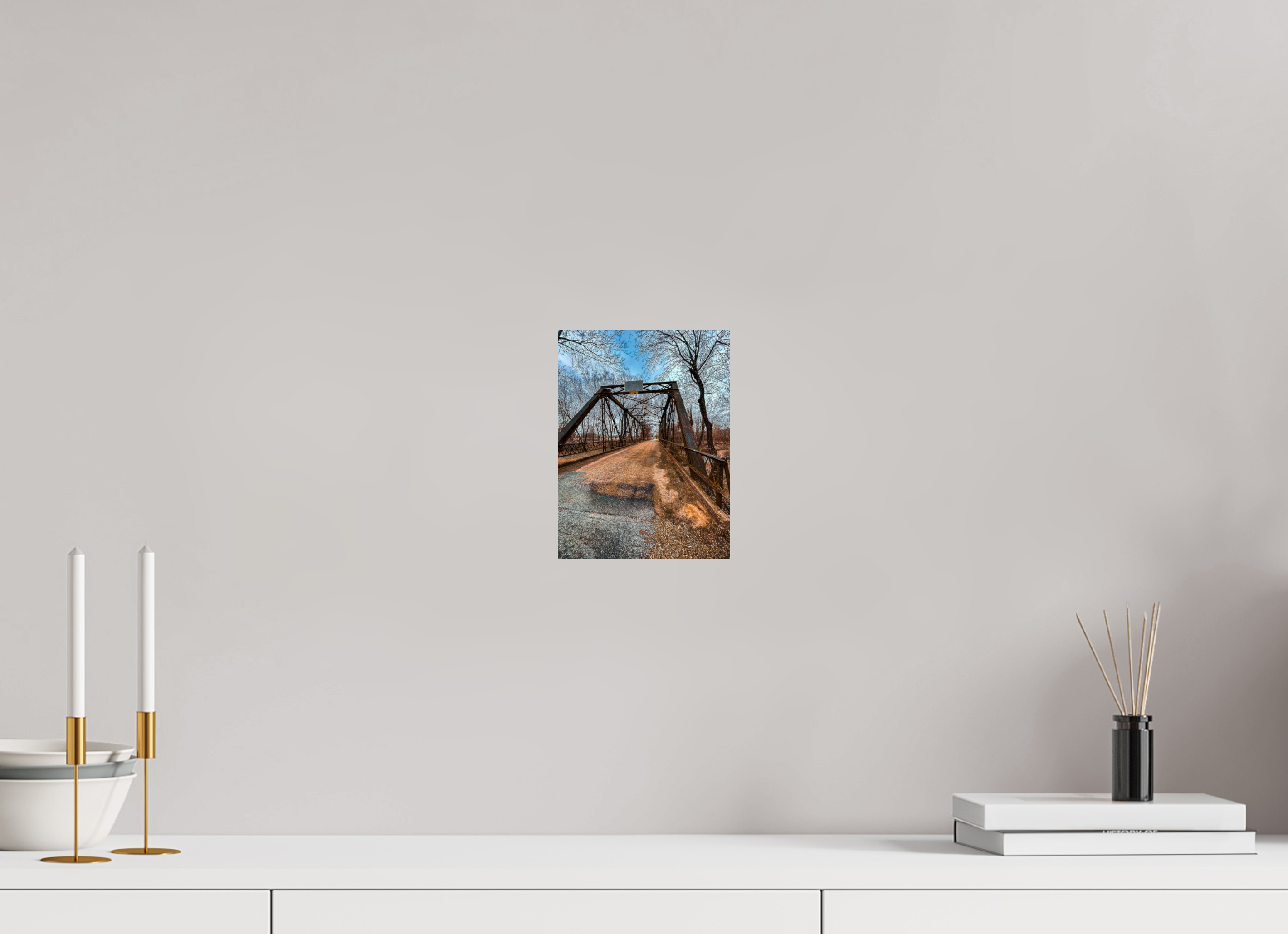 6 x 8″, Photo Print On Fuji Crystal DP II Abandoned Bridge