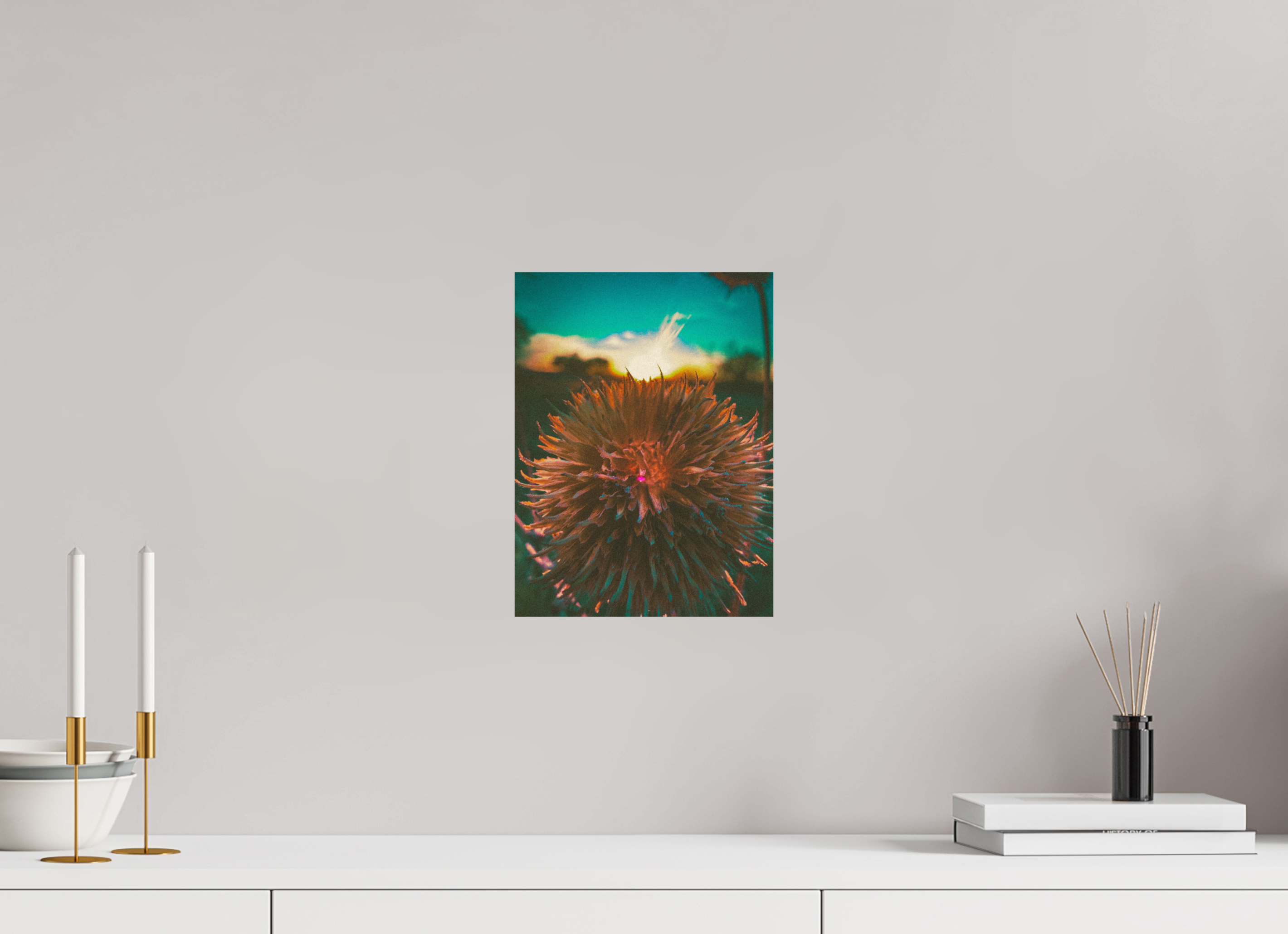 9 x 12″, Photo Print On Fuji Crystal DP II Sunset Sunflower