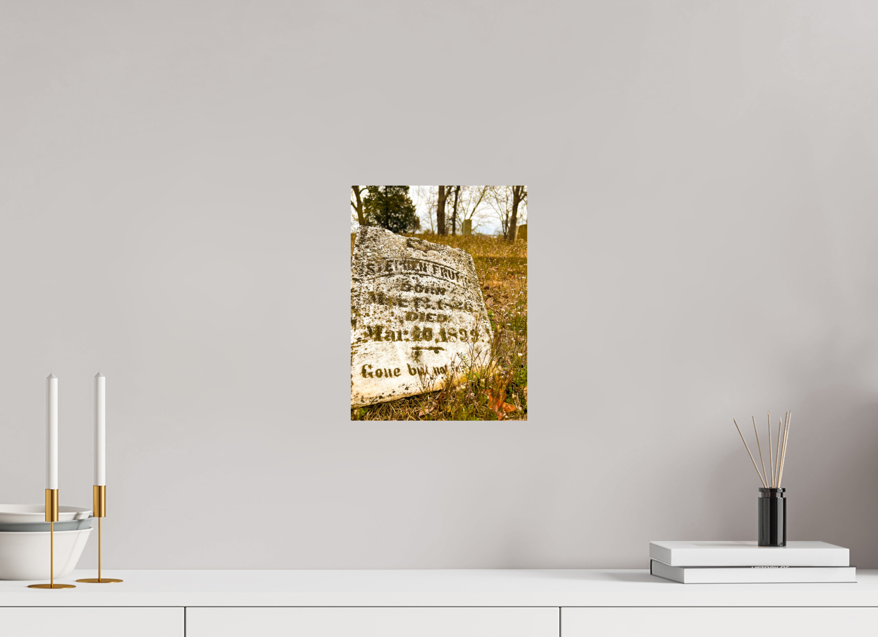 9 x 12″, Photo Print On Fuji Crystal DP II Old Gravestone