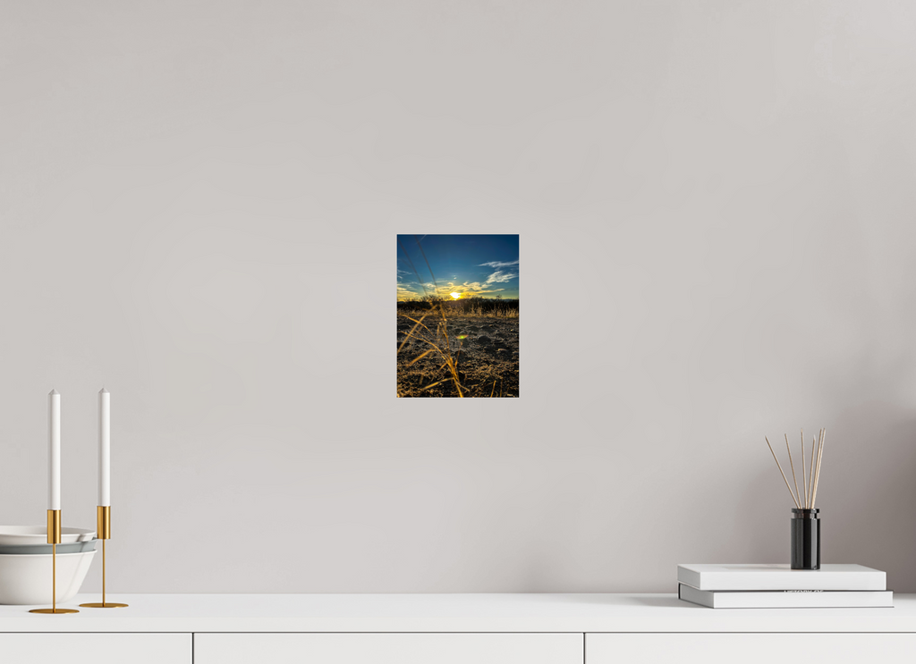 6 x 8″, Photo Print On Fuji Crystal DP II Riverside Sunset