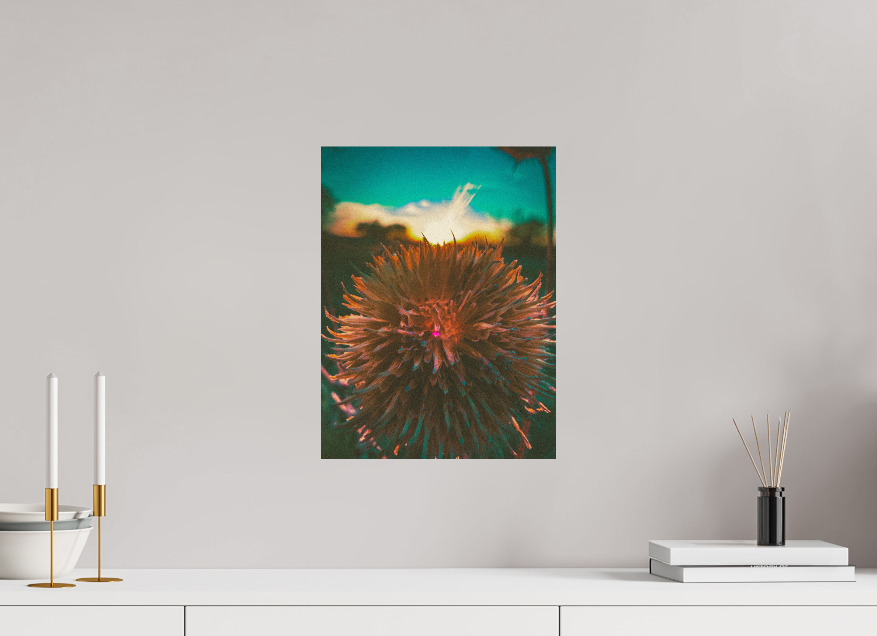 12 x 16″, Photo Print On Fuji Crystal DP II Sunset Sunflower