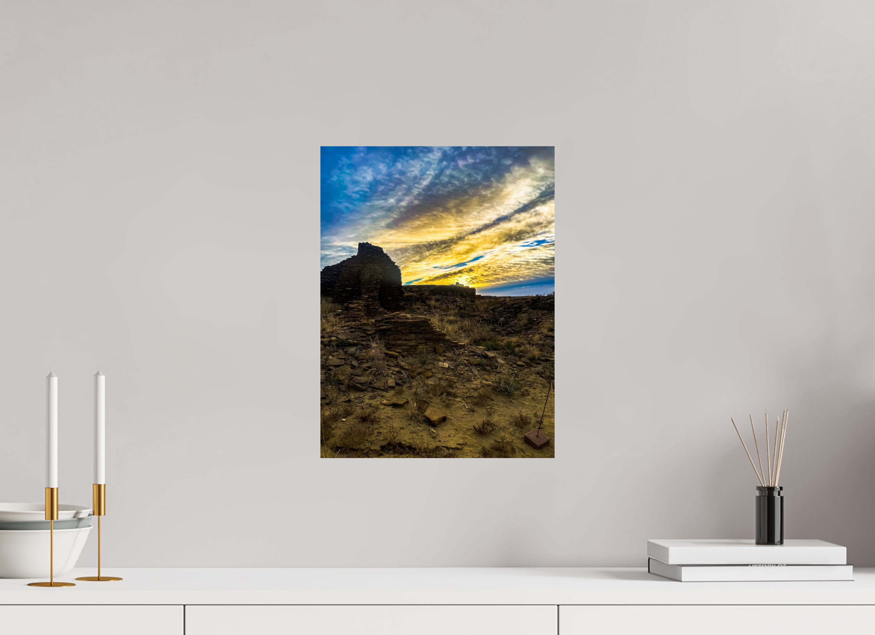 12 x 16″, Photo Print On Fuji Crystal DP II Chaco Canyon Sunrise