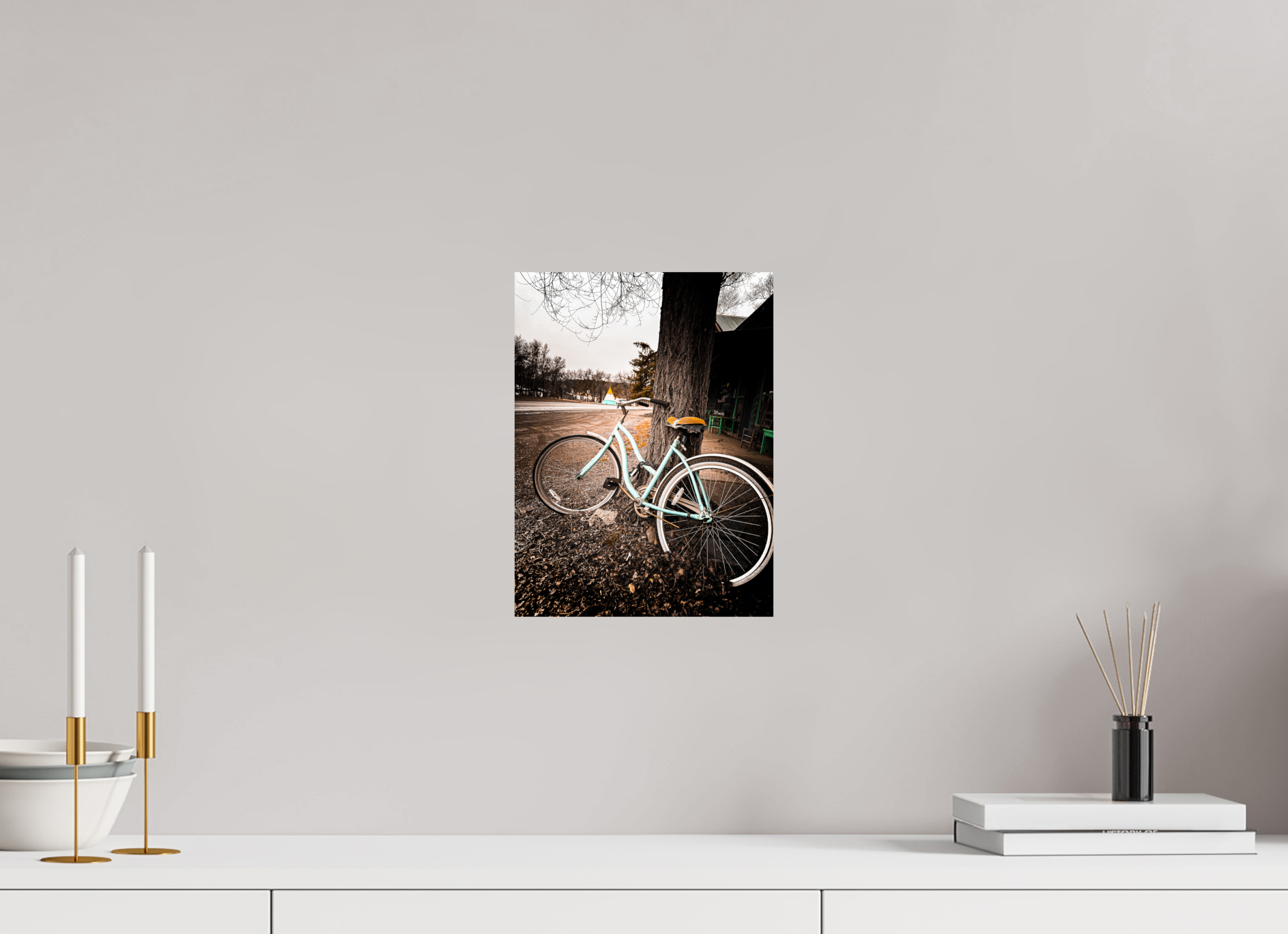 9 x 12″, Photo Print On Fuji Crystal DP II Abandoned Bike