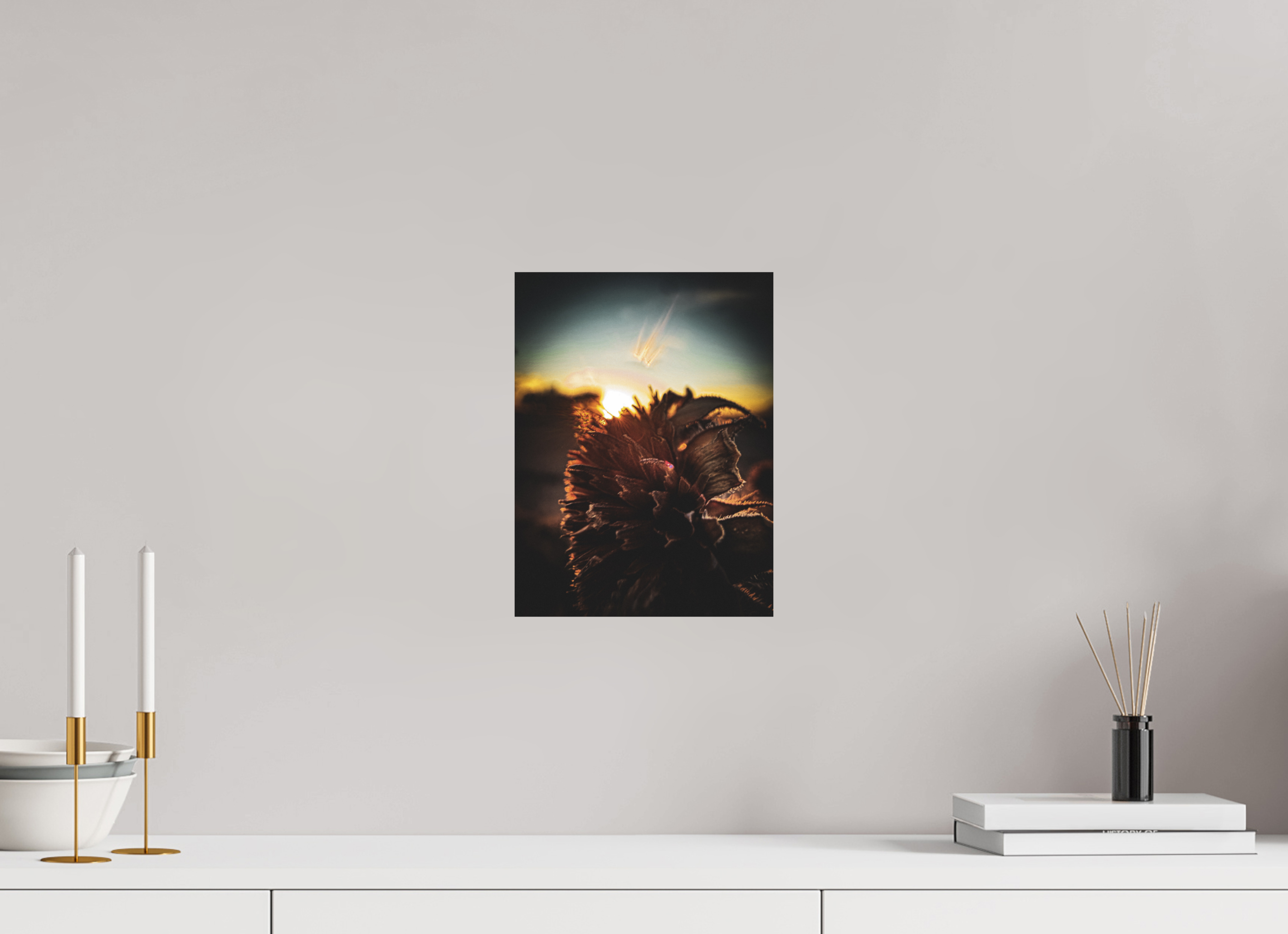 9 x 12″, Photo Print On Fuji Crystal DP II Sunflower By The Railroad