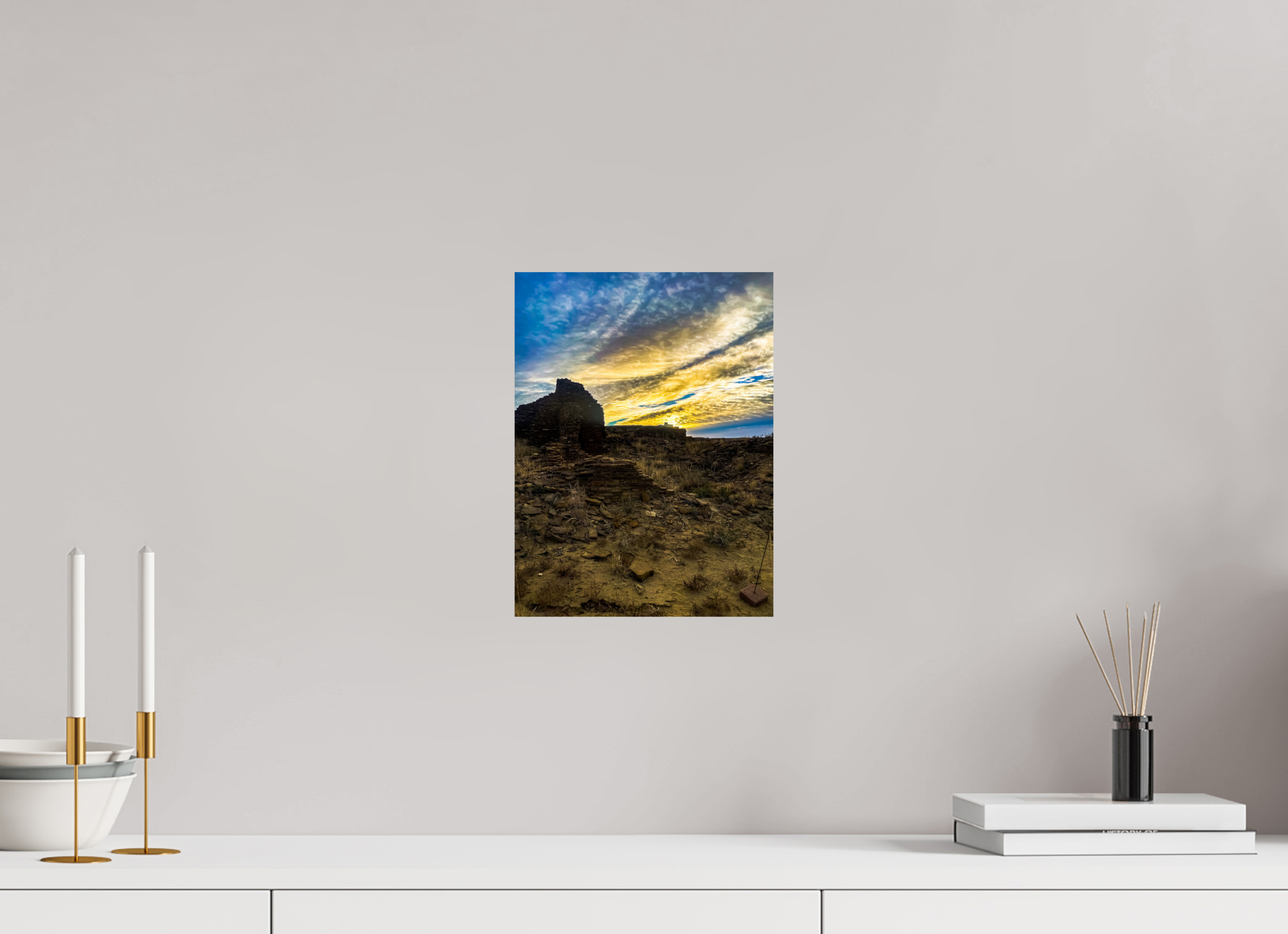 9 x 12″, Photo Print On Fuji Crystal DP II Chaco Canyon Sunrise