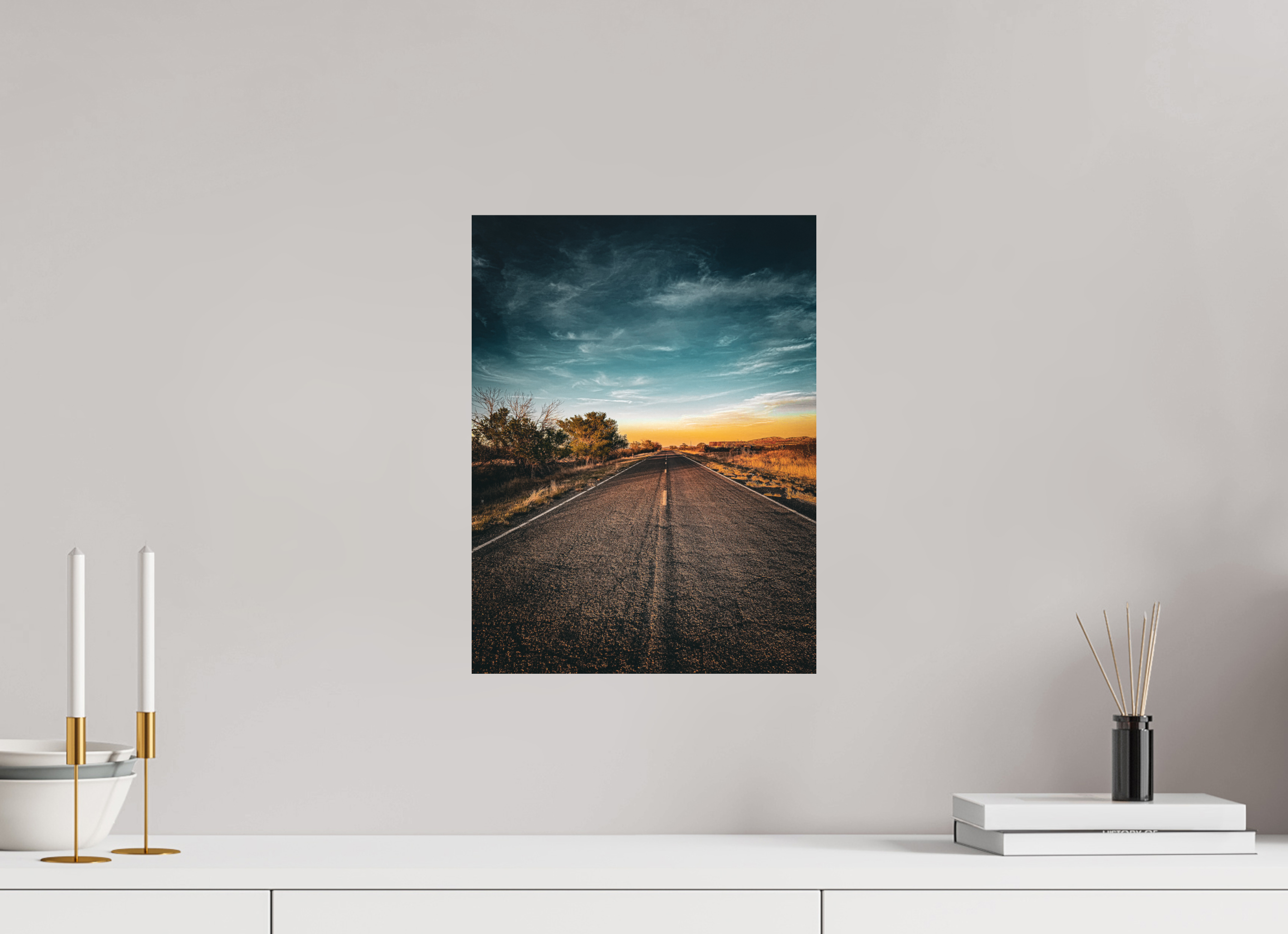 12 x 16″, Photo Print On Fuji Crystal DP II Lonely Road